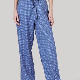 Beverly Hills Polo Club Women Blue Regular Fit Printed Parallel Trousers-image-64