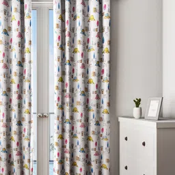 URBAN DREAM Multicoloured Set of Single Door Curtains-picture-34