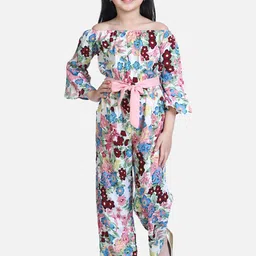 StyleStone Girls Multicoloured Printed Jumpsuit-image-24