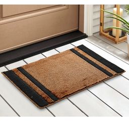 Saral Home Set Of 2 Striped Cotton Anti-Skid Door Mats-14