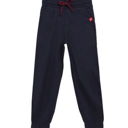 Campana Boys Navy Blue Regular Fit Solid Joggers-image-52