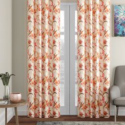 Soumya Multicoloured Single Room Darkening Door Curtain-5