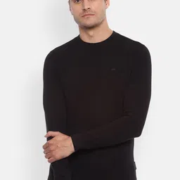 Van Heusen Sport Men Black Solid Sweatshirt-image-21