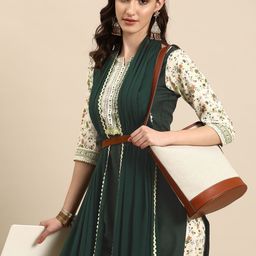 Sangria Floral Printed Kurta with Palazzos & With Dupatta-48