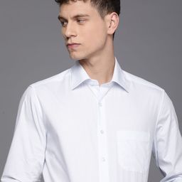 Louis Philippe Pure Cotton Self Design Textured Classic Opaque Formal Shirt-image-20