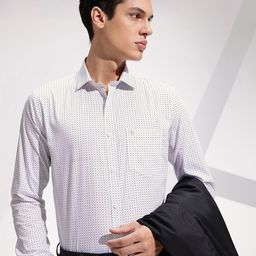 INVICTUS Men Premium Slim Fit Printed Pure Cotton Formal Shirt-picture-3