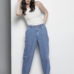 Tommy Hilfiger Women High-Rise Mom Fit Jogger Jeans-image-95