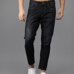 Moda Rapido Men Blue Slim Fit Cropped Low-Rise Clean Look Stretchable Jeans-image-78