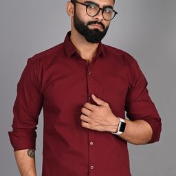 FUBAR Modern Spread Collar Cotton Formal Shirt-picture-41