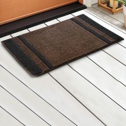 Saral Home Brown & Black Solid Cotton Anti-Skid Door Mat-picture-42