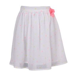 Miyo Girls White & Pink Printed Flared Skirt-image-32