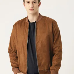 Leather Retail Men Suede Lightweight Biker Jacket-image-62