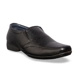 Khadims Men Black Solid Formal Slip-Ons-image-89