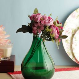 INCRIZMA Green Solid Glass Flower Vase-30