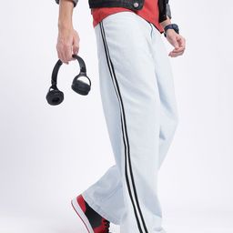 glitchez Men Statement Stripes Baggy Jeans-image-18
