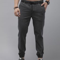 The Roadster Lifestyle Co. Men Stretchable Denim Joggers-picture-3