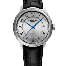 Raymond Weil Men Silver-Toned Dial Analogue Automatic Motion Powered Watch 2237-STC-05658-39