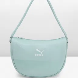 Puma Brand Logo Printed Classics Seas Half Moon Shoulder Bag-image-3