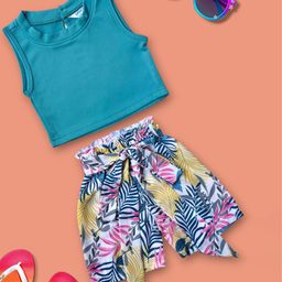 BEBE UNICORN Girls Top with Shorts-40