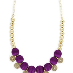 AKSHARA Gold-Toned & Purple Choker Necklace-42
