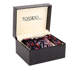 Tossido Men Brown & Orange Printed Accessory Gift Set-image-30