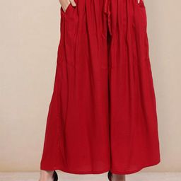 Shine N Sober Women Flared Ethnic Palazzos-image-109
