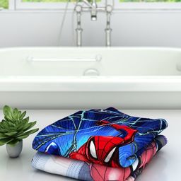 Marvel Kids Set Of 2 Printed 350 GSM Cotton Bath Towels-18