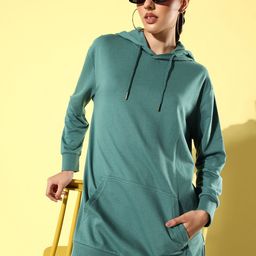 The Roadster Life Co. Solid Hooded Logline Sweatshirt-picture-41