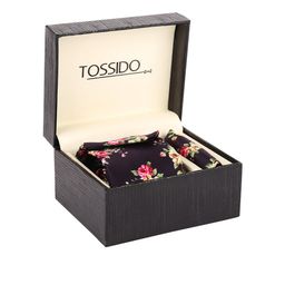 Tossido Men Black & Green Printed Accessory Gift Set-image-50