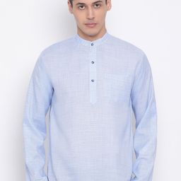 VASTRAMAY Men Blue Kurta-picture-49