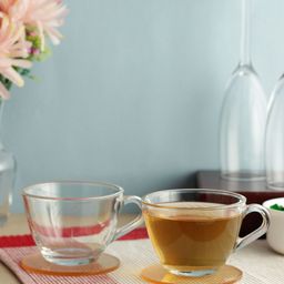 INCRIZMA Set of 6 Transparent Glass Tea Cups-32