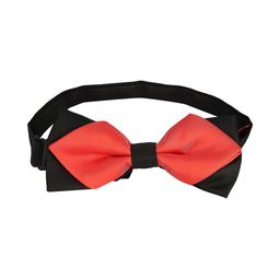 Peter England Men Red & Black Colourblocked Bow Tie-picture-37