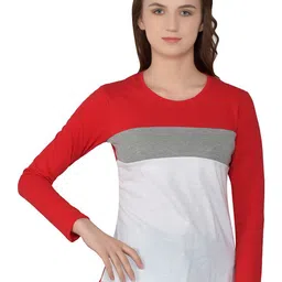 BEYOU FASHION Women Colourblocked Slim Fit T-shirt-image-51