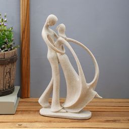 TAYHAA Beige Couple Mesmerized In Love figurine-image-83
