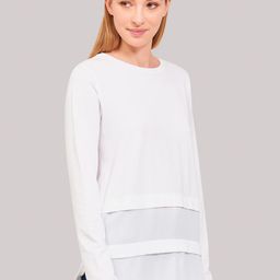 Beverly Hills Polo Club Women White Solid Round Neck T-shirt-image-39