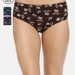 Red Rose Women Pack of 3 Assorted Hipster Briefs Decorative-3XL-image-98