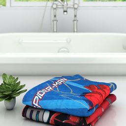 Marvel Kids Set Of 2 Avengers Printed 350 GSM Cotton Bath Towels-27