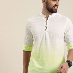 HERE&NOW Men Ombre Opaque Casual Shirt-image-66