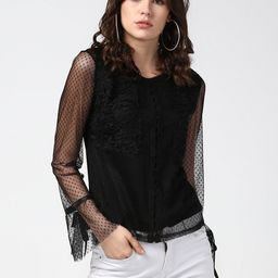 StyleStone Women Black Self Design Top-picture-37