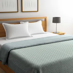 Portico New York Green Geometric AC Room 120 GSM Double Bed Dohar-image-36
