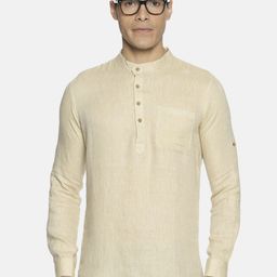 Ecentric Men Cream-Coloured Eco-Friendly Kurta-image-50