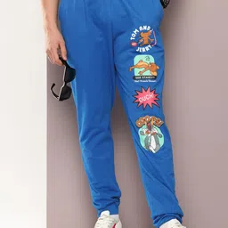 Kook N Keech Toons Men Tom & Jerry Print Relaxed Joggers-image-28