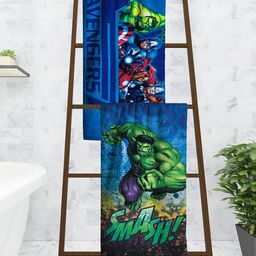 Marvel Athom Trendz Set Of 2 Marvel Printed 350 GSM Cotton Bath Towels-51