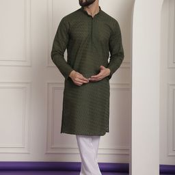 SOJANYA Embroidered Pure Cotton Kurta with Churidar-image-53