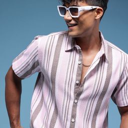 HERE&NOW Men Striped Casual Shirt-picture-34