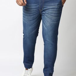 Freeform by High Star Men Plus Size Solid Mid Rise Clean Look Regular Fit Jeans-image-13