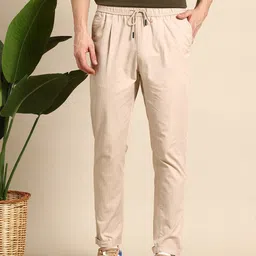 Mast & Harbour Men Mid-Rise Regular Trousers-picture-8