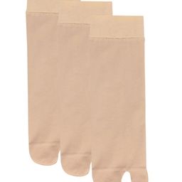 N2S NEXT2SKIN Women Pack Of 3 Beige Solid Sheer Ankle-Length Thumb Socks-29