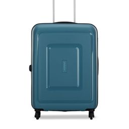 Aristocrat Blue Solid Hard-Sided Medium Trolley Bag-image-11