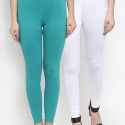 TAG 7 Women Pack Of 2 Solid Leggings-image-28